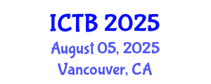 International Conference on Taxonomy and Biodiversity (ICTB) August 05, 2025 - Vancouver, Canada