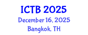 International Conference on Taxonomy and Biodiversity (ICTB) December 16, 2025 - Bangkok, Thailand