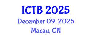 International Conference on Taxonomy and Biodiversity (ICTB) December 09, 2025 - Macau, China