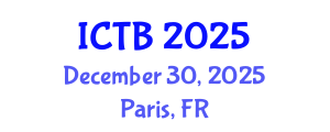 International Conference on Taxonomy and Biodiversity (ICTB) December 30, 2025 - Paris, France