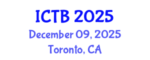 International Conference on Taxonomy and Biodiversity (ICTB) December 09, 2025 - Toronto, Canada