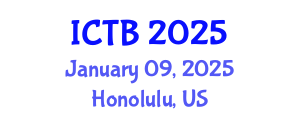 International Conference on Taxonomy and Biodiversity (ICTB) January 09, 2025 - Honolulu, United States