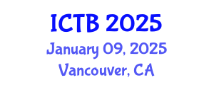 International Conference on Taxonomy and Biodiversity (ICTB) January 09, 2025 - Vancouver, Canada