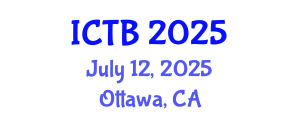 International Conference on Taxonomy and Biodiversity (ICTB) July 12, 2025 - Ottawa, Canada