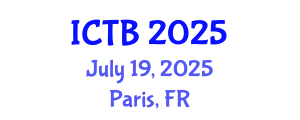 International Conference on Taxonomy and Biodiversity (ICTB) July 19, 2025 - Paris, France