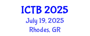 International Conference on Taxonomy and Biodiversity (ICTB) July 19, 2025 - Rhodes, Greece