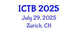 International Conference on Taxonomy and Biodiversity (ICTB) July 29, 2025 - Zurich, Switzerland