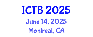 International Conference on Taxonomy and Biodiversity (ICTB) June 14, 2025 - Montreal, Canada