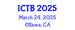 International Conference on Taxonomy and Biodiversity (ICTB) March 24, 2025 - Ottawa, Canada