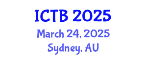 International Conference on Taxonomy and Biodiversity (ICTB) March 24, 2025 - Sydney, Australia