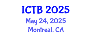 International Conference on Taxonomy and Biodiversity (ICTB) May 24, 2025 - Montreal, Canada