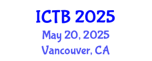 International Conference on Taxonomy and Biodiversity (ICTB) May 20, 2025 - Vancouver, Canada