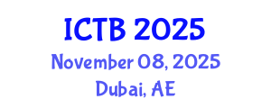 International Conference on Taxonomy and Biodiversity (ICTB) November 08, 2025 - Dubai, United Arab Emirates