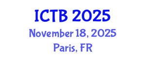 International Conference on Taxonomy and Biodiversity (ICTB) November 18, 2025 - Paris, France