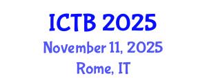 International Conference on Taxonomy and Biodiversity (ICTB) November 11, 2025 - Rome, Italy