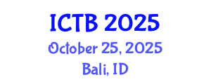 International Conference on Taxonomy and Biodiversity (ICTB) October 25, 2025 - Bali, Indonesia