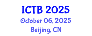 International Conference on Taxonomy and Biodiversity (ICTB) October 06, 2025 - Beijing, China