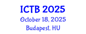 International Conference on Taxonomy and Biodiversity (ICTB) October 18, 2025 - Budapest, Hungary