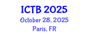 International Conference on Taxonomy and Biodiversity (ICTB) October 28, 2025 - Paris, France