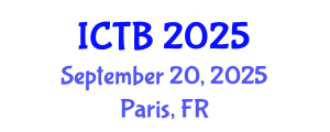 International Conference on Taxonomy and Biodiversity (ICTB) September 20, 2025 - Paris, France