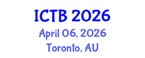 International Conference on Taxonomy and Biodiversity (ICTB) April 06, 2026 - Toronto, Australia International Conference on Taxonomy and Biodiversity (ICTB) April 06, 2026 - Toronto, Australia