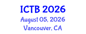 International Conference on Taxonomy and Biodiversity (ICTB) August 05, 2026 - Vancouver, Canada International Conference on Taxonomy and Biodiversity (ICTB) August 05, 2026 - Vancouver, Canada