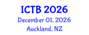 International Conference on Taxonomy and Biodiversity (ICTB) December 01, 2026 - Auckland, New Zealand International Conference on Taxonomy and Biodiversity (ICTB) December 01, 2026 - Auckland, New Zealand