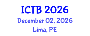 International Conference on Taxonomy and Biodiversity (ICTB) December 02, 2026 - Lima, Peru International Conference on Taxonomy and Biodiversity (ICTB) December 02, 2026 - Lima, Peru