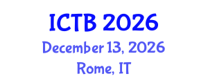 International Conference on Taxonomy and Biodiversity (ICTB) December 13, 2026 - Rome, Italy International Conference on Taxonomy and Biodiversity (ICTB) December 13, 2026 - Rome, Italy
