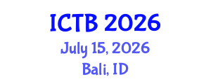 International Conference on Taxonomy and Biodiversity (ICTB) July 15, 2026 - Bali, Indonesia