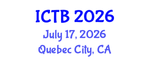 International Conference on Taxonomy and Biodiversity (ICTB) July 17, 2026 - Quebec City, Canada International Conference on Taxonomy and Biodiversity (ICTB) July 17, 2026 - Quebec City, Canada