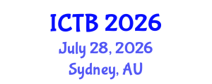 International Conference on Taxonomy and Biodiversity (ICTB) July 28, 2026 - Sydney, Australia International Conference on Taxonomy and Biodiversity (ICTB) July 28, 2026 - Sydney, Australia