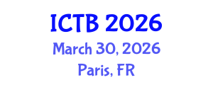 International Conference on Taxonomy and Biodiversity (ICTB) March 30, 2026 - Paris, France