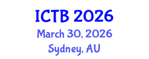 International Conference on Taxonomy and Biodiversity (ICTB) March 30, 2026 - Sydney, Australia International Conference on Taxonomy and Biodiversity (ICTB) March 30, 2026 - Sydney, Australia