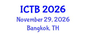International Conference on Taxonomy and Biodiversity (ICTB) November 29, 2026 - Bangkok, Thailand International Conference on Taxonomy and Biodiversity (ICTB) November 29, 2026 - Bangkok, Thailand