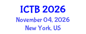 International Conference on Taxonomy and Biodiversity (ICTB) November 04, 2026 - New York, United States International Conference on Taxonomy and Biodiversity (ICTB) November 04, 2026 - New York, United States