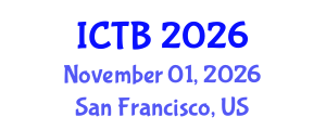 International Conference on Taxonomy and Biodiversity (ICTB) November 01, 2026 - San Francisco, United States International Conference on Taxonomy and Biodiversity (ICTB) November 01, 2026 - San Francisco, United States