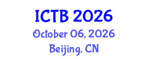 International Conference on Taxonomy and Biodiversity (ICTB) October 06, 2026 - Beijing, China International Conference on Taxonomy and Biodiversity (ICTB) October 06, 2026 - Beijing, China