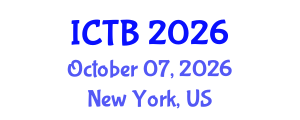 International Conference on Taxonomy and Biodiversity (ICTB) October 07, 2026 - New York, United States International Conference on Taxonomy and Biodiversity (ICTB) October 07, 2026 - New York, United States