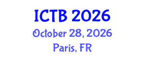 International Conference on Taxonomy and Biodiversity (ICTB) October 28, 2026 - Paris, France International Conference on Taxonomy and Biodiversity (ICTB) October 28, 2026 - Paris, France