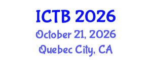 International Conference on Taxonomy and Biodiversity (ICTB) October 21, 2026 - Quebec City, Canada International Conference on Taxonomy and Biodiversity (ICTB) October 21, 2026 - Quebec City, Canada