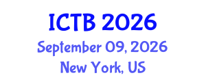 International Conference on Taxonomy and Biodiversity (ICTB) September 09, 2026 - New York, United States International Conference on Taxonomy and Biodiversity (ICTB) September 09, 2026 - New York, United States
