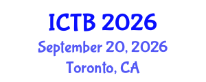 International Conference on Taxonomy and Biodiversity (ICTB) September 20, 2026 - Toronto, Canada International Conference on Taxonomy and Biodiversity (ICTB) September 20, 2026 - Toronto, Canada