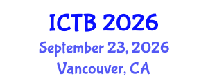 International Conference on Taxonomy and Biodiversity (ICTB) September 23, 2026 - Vancouver, Canada International Conference on Taxonomy and Biodiversity (ICTB) September 23, 2026 - Vancouver, Canada