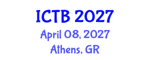 International Conference on Taxonomy and Biodiversity (ICTB) April 08, 2027 - Athens, Greece International Conference on Taxonomy and Biodiversity (ICTB) April 08, 2027 - Athens, Greece