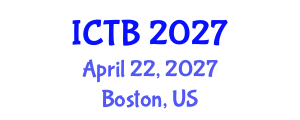 International Conference on Taxonomy and Biodiversity (ICTB) April 22, 2027 - Boston, United States International Conference on Taxonomy and Biodiversity (ICTB) April 22, 2027 - Boston, United States