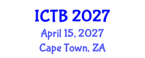 International Conference on Taxonomy and Biodiversity (ICTB) April 15, 2027 - Cape Town, South Africa International Conference on Taxonomy and Biodiversity (ICTB) April 15, 2027 - Cape Town, South Africa