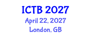 International Conference on Taxonomy and Biodiversity (ICTB) April 22, 2027 - London, United Kingdom International Conference on Taxonomy and Biodiversity (ICTB) April 22, 2027 - London, United Kingdom