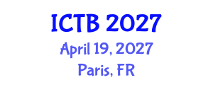 International Conference on Taxonomy and Biodiversity (ICTB) April 19, 2027 - Paris, France International Conference on Taxonomy and Biodiversity (ICTB) April 19, 2027 - Paris, France