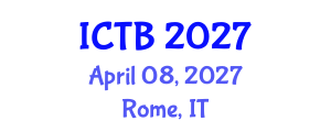International Conference on Taxonomy and Biodiversity (ICTB) April 08, 2027 - Rome, Italy International Conference on Taxonomy and Biodiversity (ICTB) April 08, 2027 - Rome, Italy